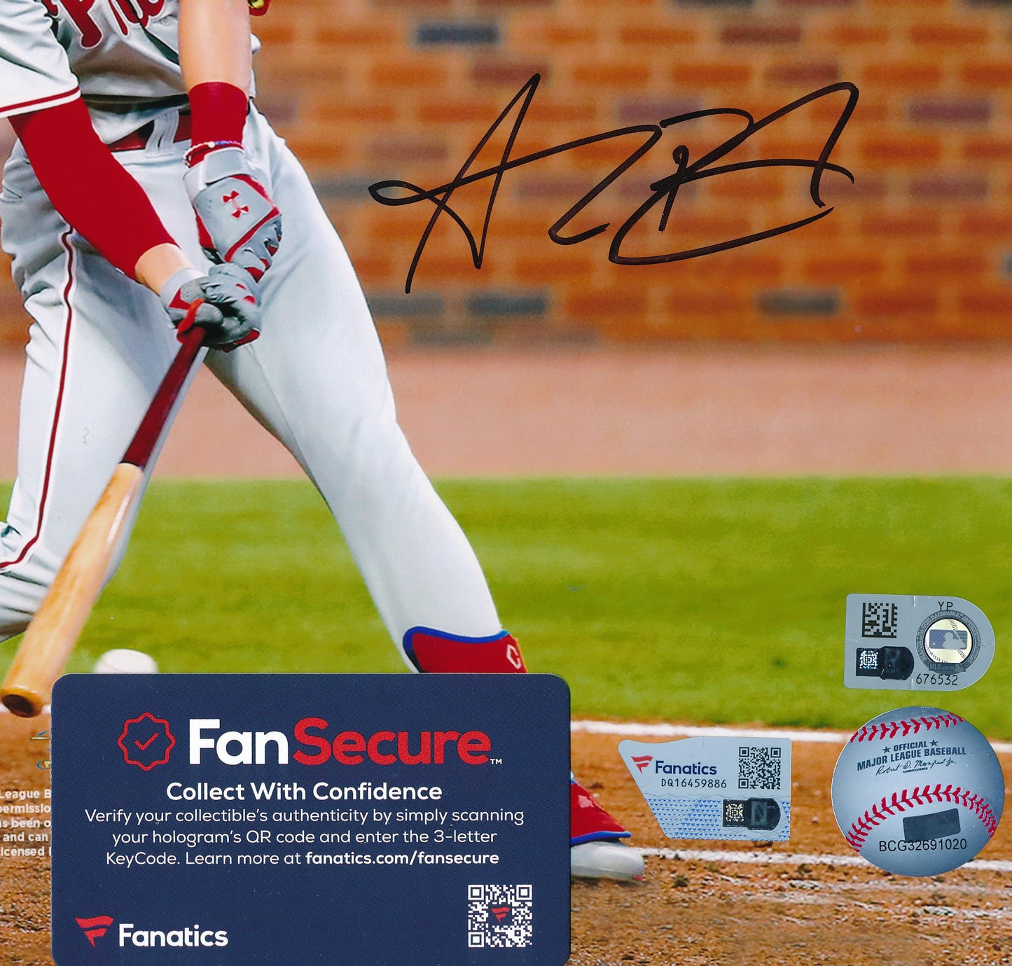 Alec Bohm Signed/Autographed 8x10 Photo Philadelphia Phillies Fanatics 188490