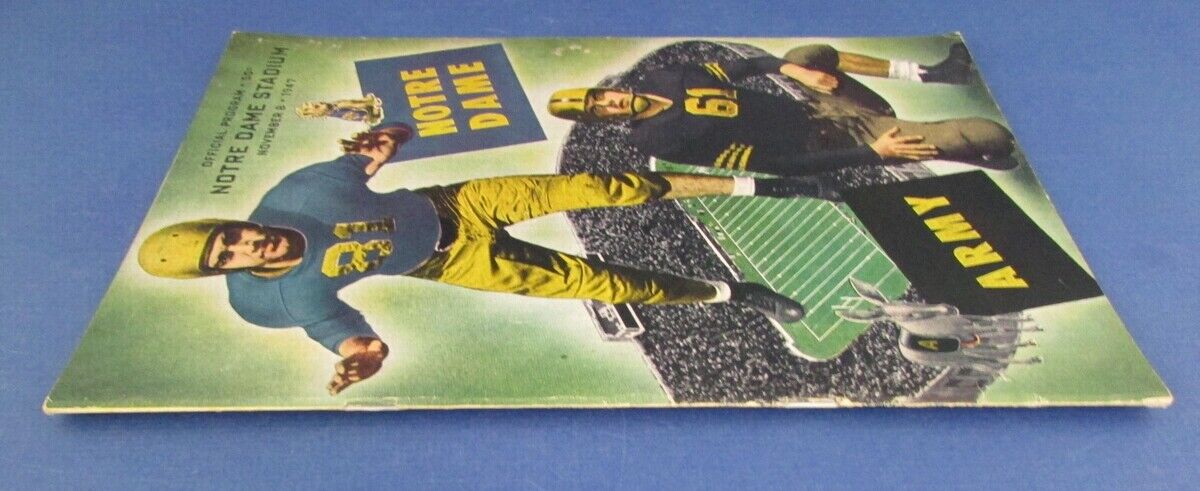 1947 Notre Dame vs. Army College FB Program ND Irish National Champions 122905