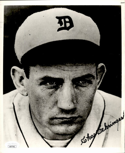 Charlie Gehringer HOF Signed/Autographed 8x10 Photo Detroit Tigers JSA 191449