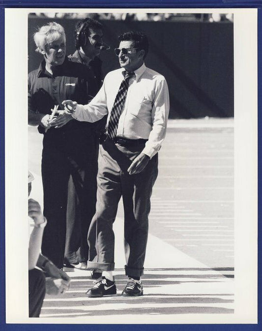 Joe Paterno Penn State 9/28/85 PSU vs. Rutgers wire 8x10photo 119770