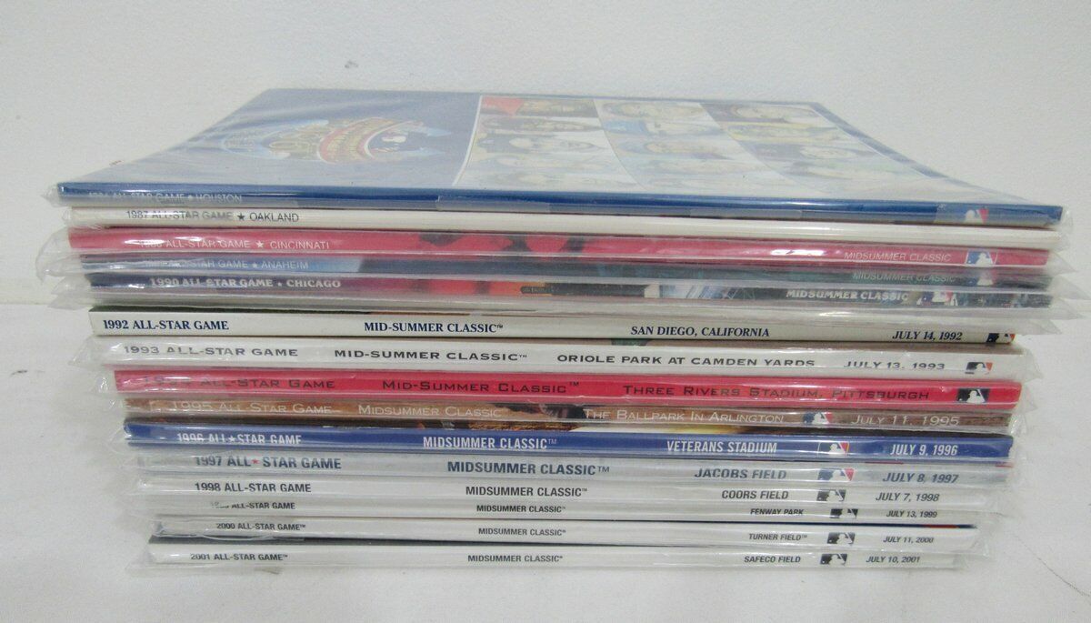 1974-2013 MLB All Star Game Program Run All 40 Programs N/MT 131814