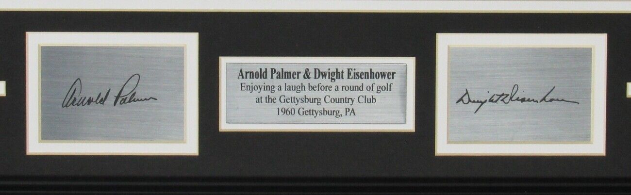 Arnold Palmer/Dwight Eisenhower @ Gettysburg Country Club 11x14 Photo Framed 042