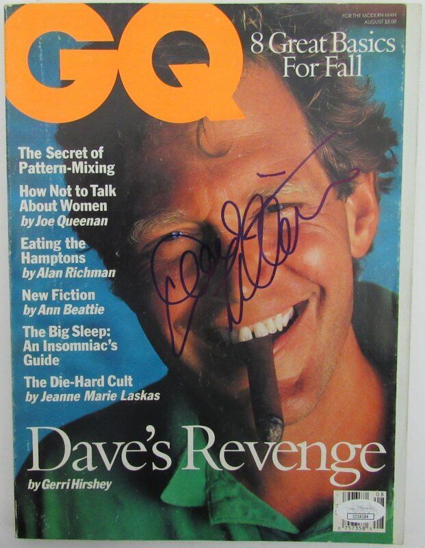 David Letterman Signed GQ Magazine  August 1993 No Label JSA 141541