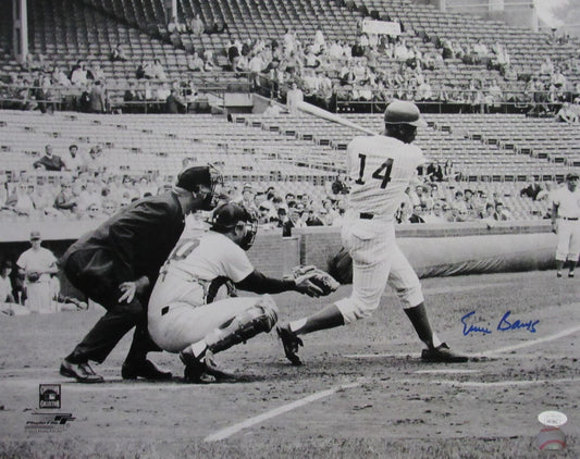 Ernie Banks HOF Signed/Autographed 16x20 Photo Chicago Cubs JSA 191989