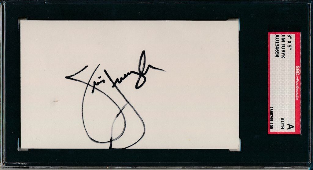 Jim Furyk  PGA Tour  2003 US OPEN Signed 3x5 Index Card SGC 143692