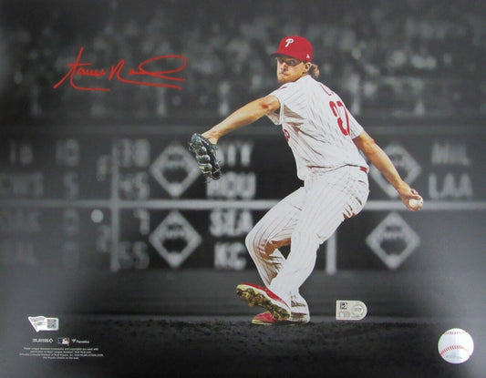 Aaron Nola Autographed 11x14 Photo Philadelphia Phillies Fanatics