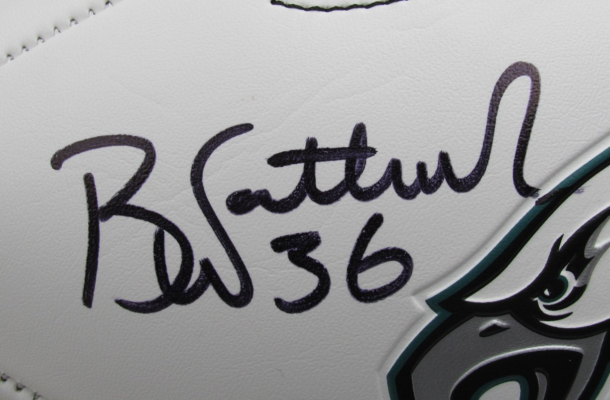 Brian Westbrook Signed/Inscribed Eagles Logo Football Beckett 193091