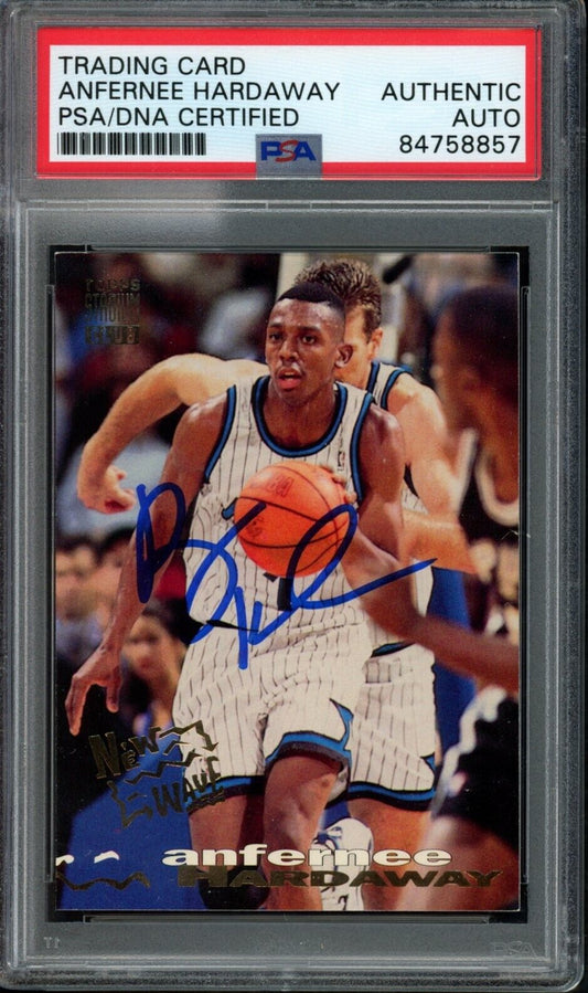 1993-94 Stadium Club Anfernee Hardaway #266 Rookie Card Signed Magic PSA/DNA