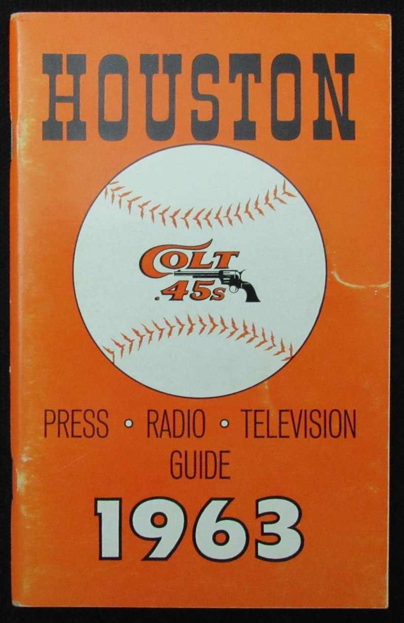 1963 Houston Colt .45s Media/Press Guide 188801
