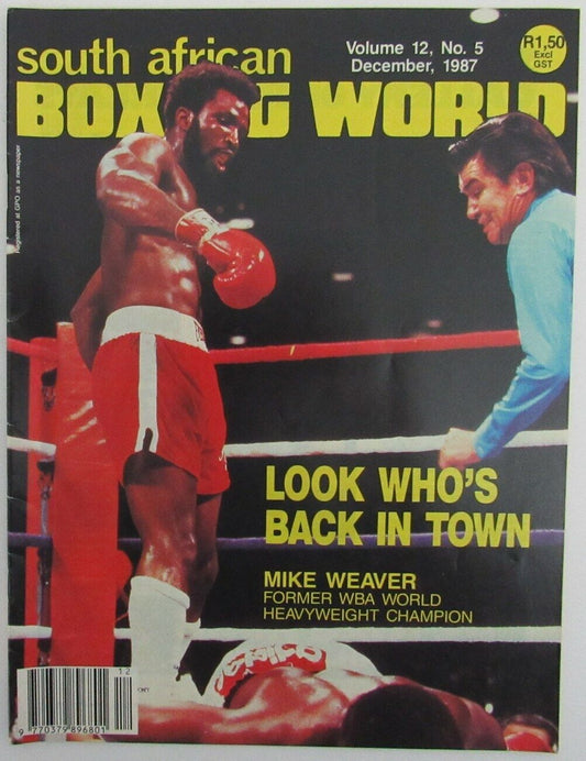 September 1987 South African Boxing World Magazine Vol 12, No. 5 163909