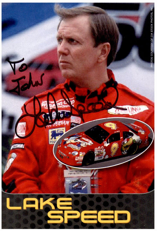 Lake Speed Nascar Racing Driver Signed/Autographed 3.5x5 Photo 153923