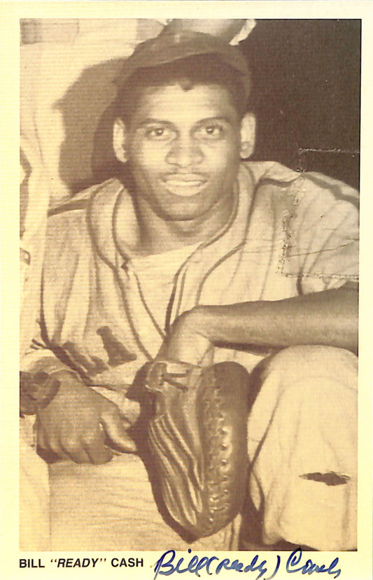 Bill "Ready" Cash Signed 1991 Negro League Legends Post Card Stars 181272