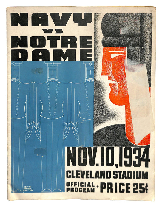 11/10/1934 Navy vs. Notre Dame College Program 185787