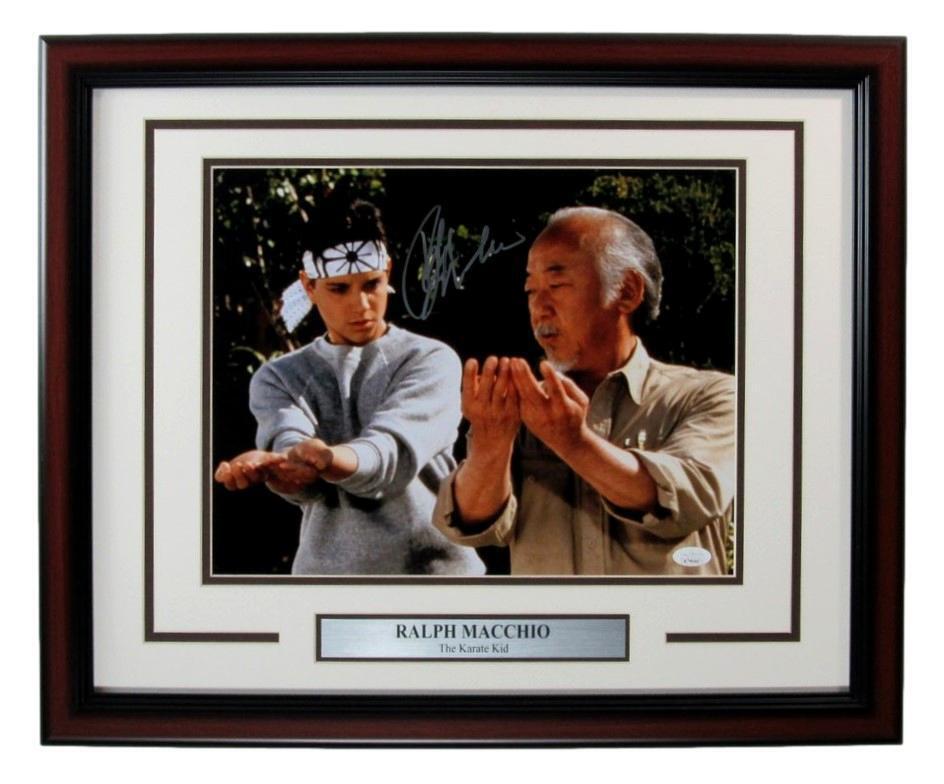 Ralph Macchio Autographed 11x14 Photo "The Karate Kid" Framed JSA 175950