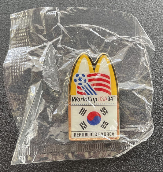 1994 USA World Cup Soccer Commemorative McDonalds Arch Pin - Korea 176845