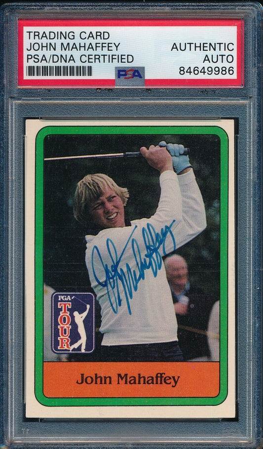 1981 DONRUSS PGA John Mahaffey #15 Authentic Card Signed PSA/DNA 176010