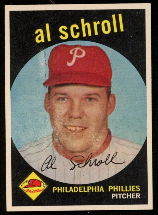 1959 Topps Baseball Al Schroll #546 Philadelphia Phillies