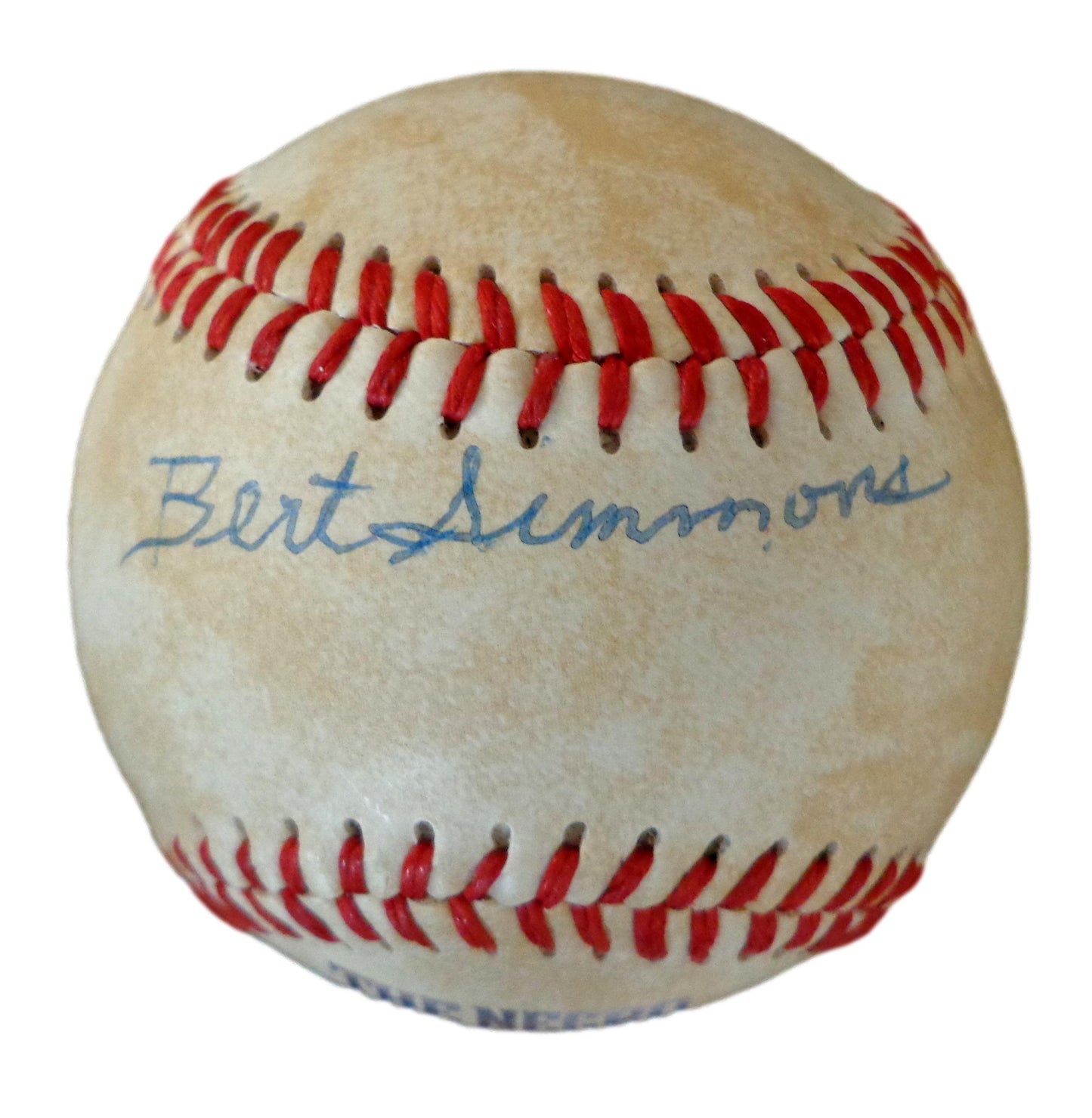 Bert Simmons Autographed Negro Leagues Baseball Elite Giants JSA 179824