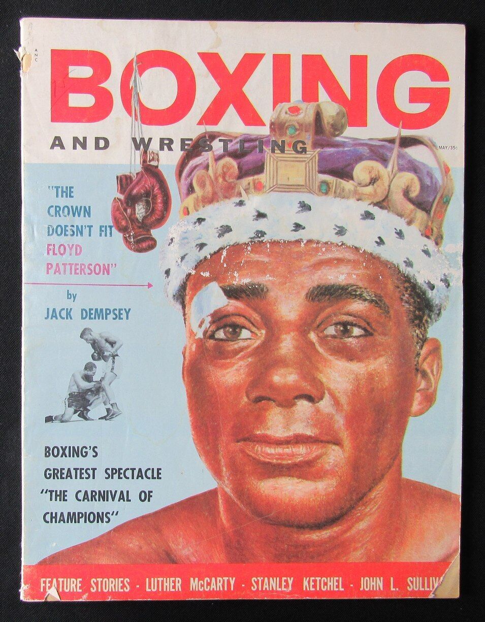 1957 Boxing and Wrestling Magazine Floyd Patterson on Cover 176412