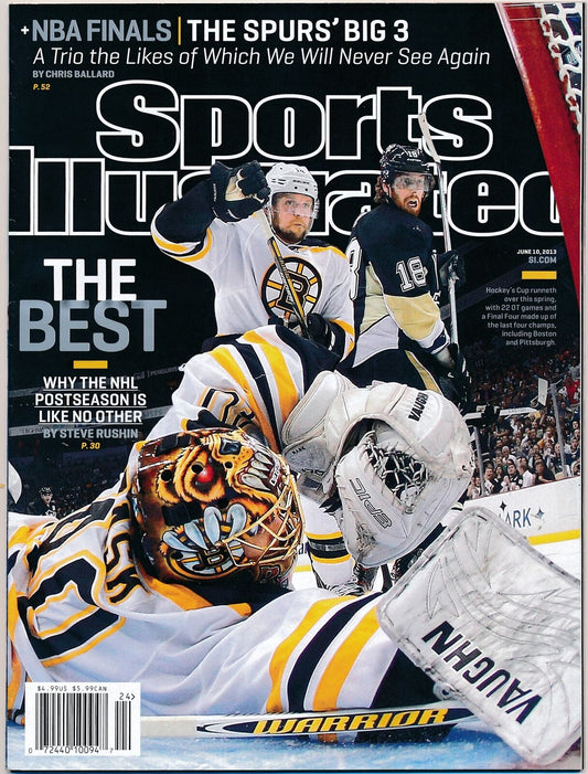 June 10, 2013 Boston Bruins TUUKKA RASK Sports Illustrated NO LABEL Newsstand