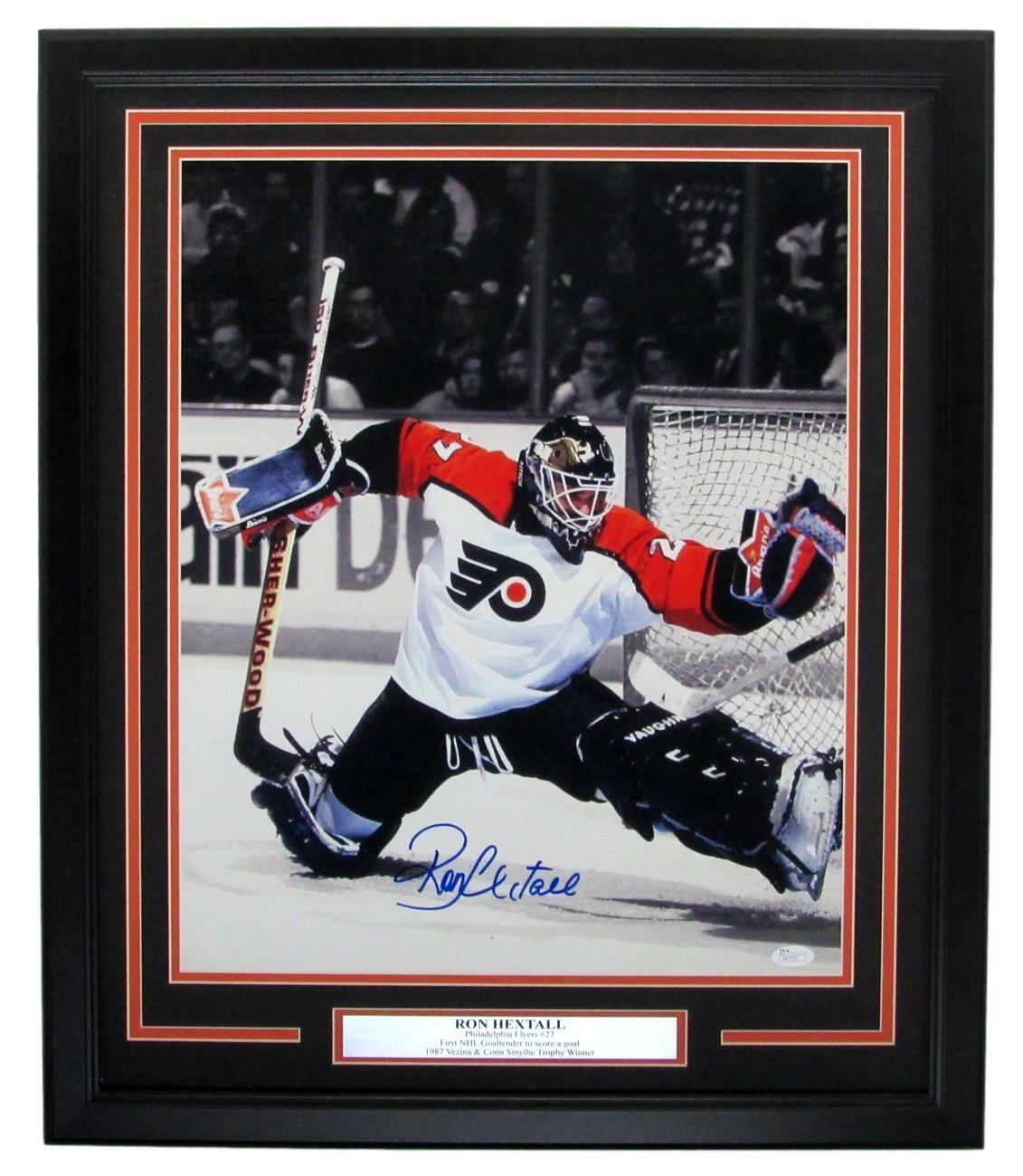 Ron Hextall Philadelphia Flyers Autographed/Signed 16x20 Photo Framed JSA 134128