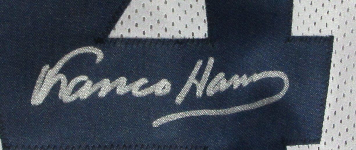 Franco Harris Signed Penn State PSU Custom Football Jersey Beckett 165257