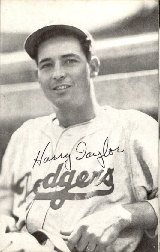 Harry Taylor Dodgers d. 2000 Signed/Autographed 3x5  Photo 179261