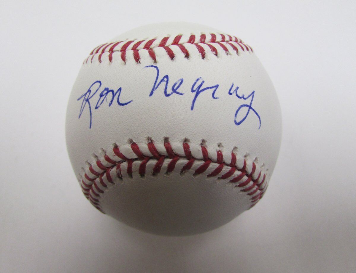 Ron Negray Phillies Signed/Autographed OML Baseball 139577