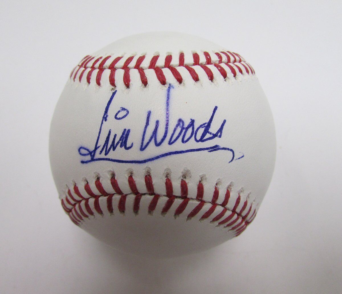 Jim Woods Cubs Phillies Signed/Autographed OML Baseball 138886