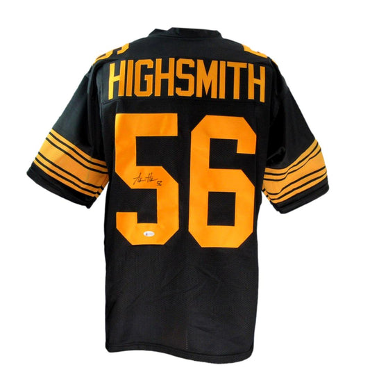 Alex Highsmith Signed Black Custom Football Jersey Steeler Beckett 186583