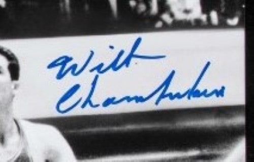 Wilt Chamberlain Signed/Autographed 16x20 Photo Sixers PSA/DNA "10" 189638