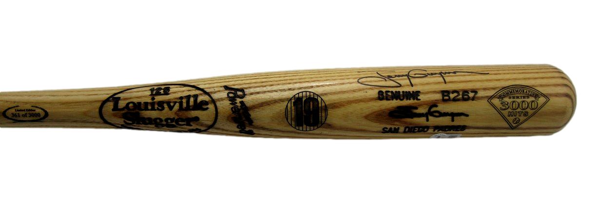 Tony Gwynn HOF Signed Louisville Slugger Bat with Stats Padres Beckett 190491