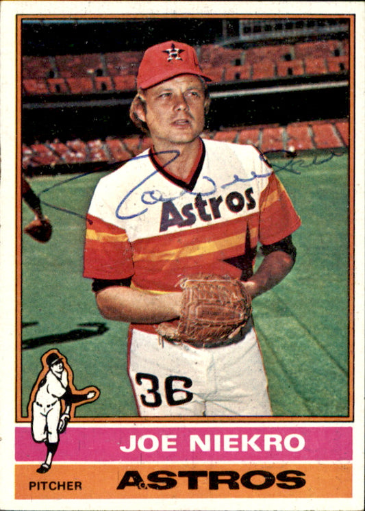 Joe Niekro Autographed 1976 TOPPS Card #273 Houston Astros 183298