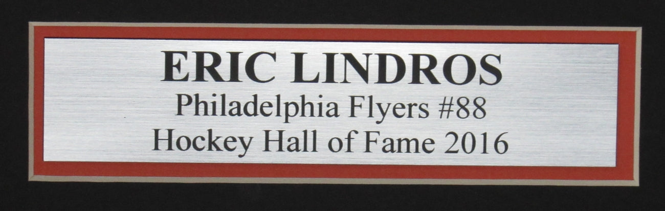 Eric Lindros Signed/Autographed Flyers Hockey Jersey HOF Framed JSA 150694