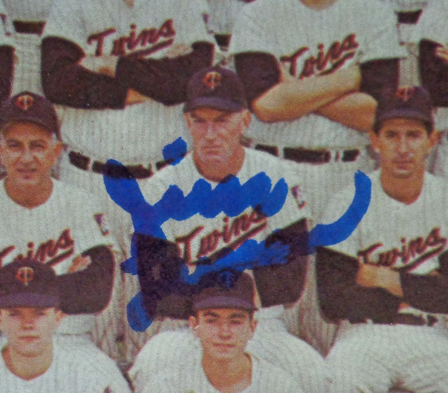 Vintage 1966 Twins Multi-Signed Photo/Program Jim Lemon/Al Worthington 177125