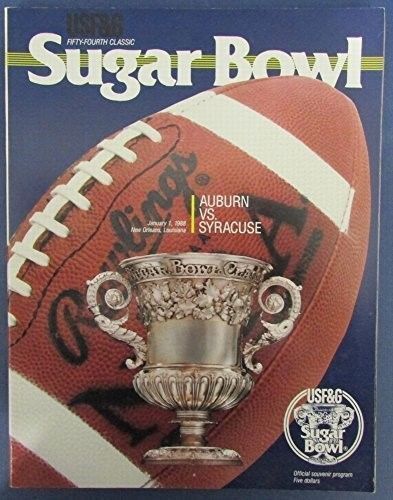 1988 Sugar Bowl Program Auburn Tigers v. Syracuse Orangemen 126917