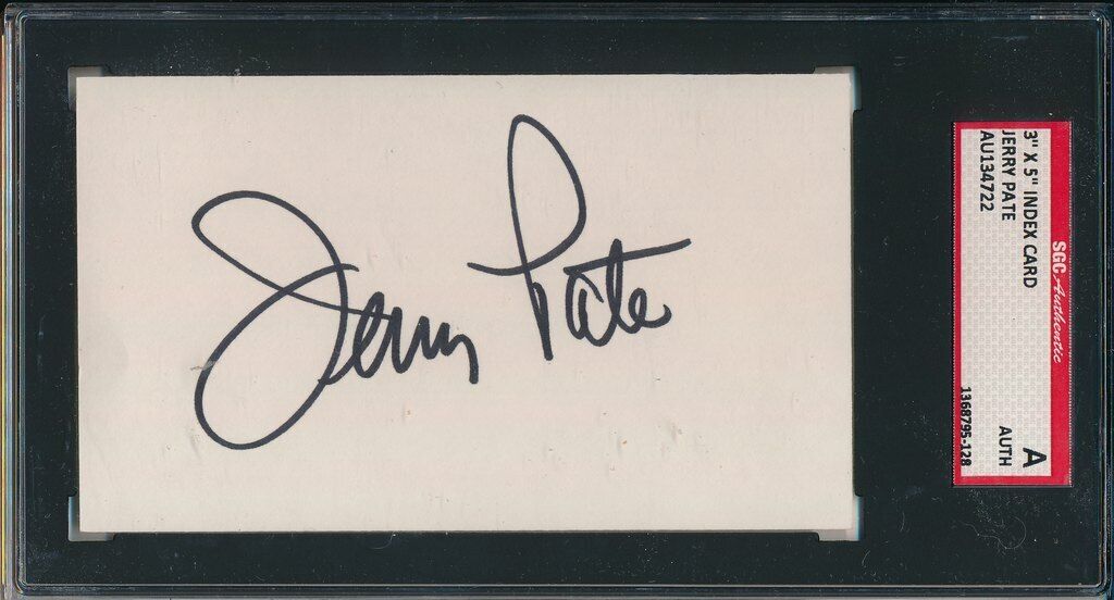 Jerry Pate 1976 U.S. Open Champion Signed 3x5 Index Card SGC 143693