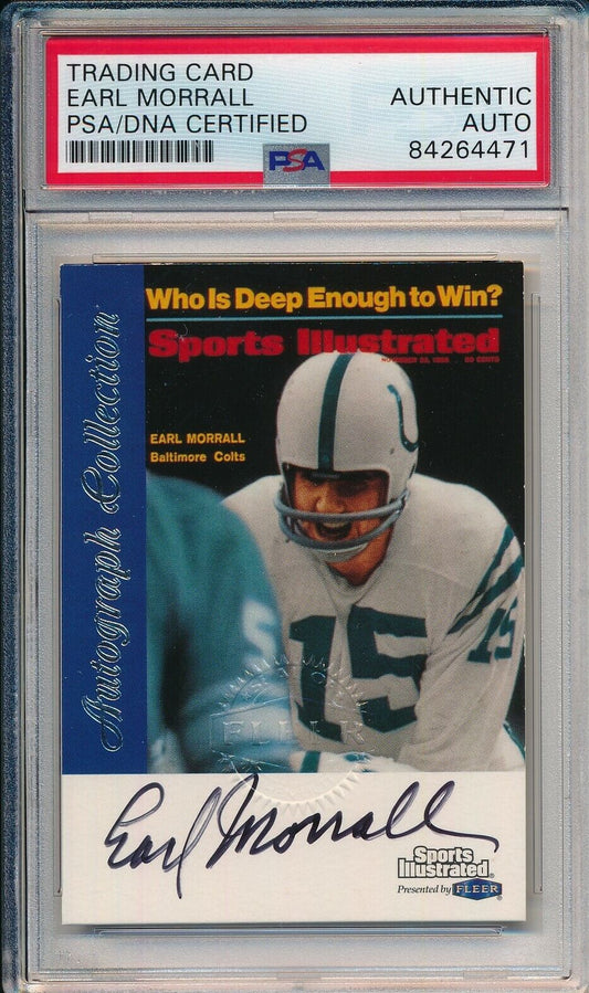 Earl Morrall Baltimore Colts Signed 1999 Fleer Sports Illustrated PSA/DNA 156694