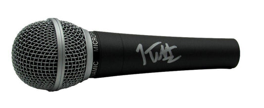 Joe Elliot Autographed Microphone Def Leppard JSA