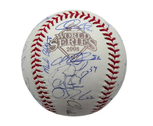 Phillies Team Signed (27) Baseball 2008 World Series Baseball MLB Holo 176530