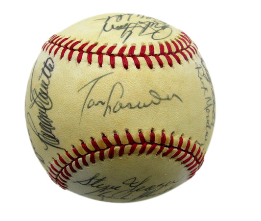 1979 Dodgers Team Signed by 20 ONL Baseball Sutton Lasorda HOF Garvey 190532