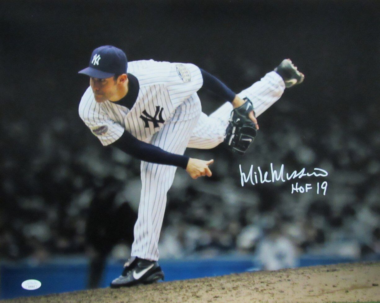 Mike Mussina HOF Autographed/Inscr 16x20 Photo New York Yankees JSA 177096