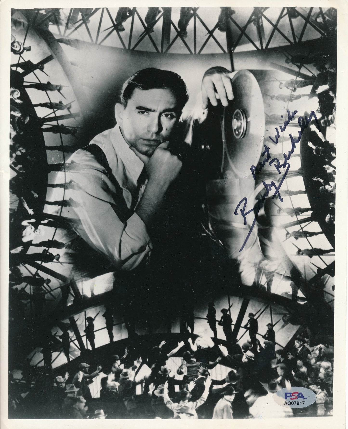 Busby Berkeley Signed/Inscribed 8x10 B/W Photo Actor PSA/DNA 192271