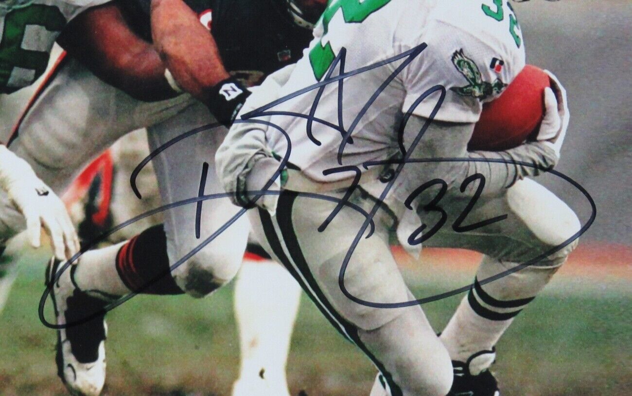 Ricky Watters Eagles Signed/Autographed 8x10 Photo Framed JSA 149969