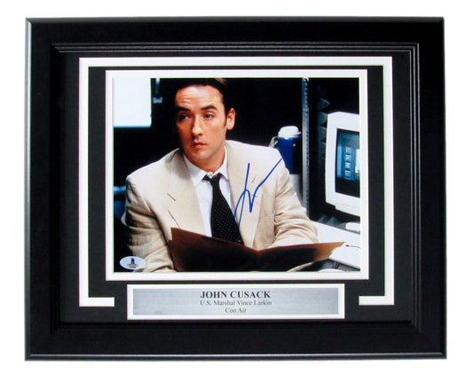 John Cusack Autographed 8x10 Photo "Con Air - Vince Larkin" Framed Beckett