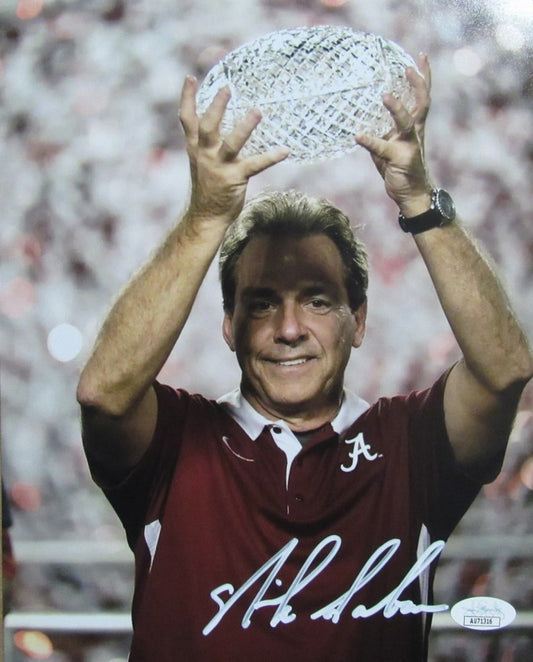 Nick Saban Signed/Auto 8x10 Photo University of Alabama JSA 189354