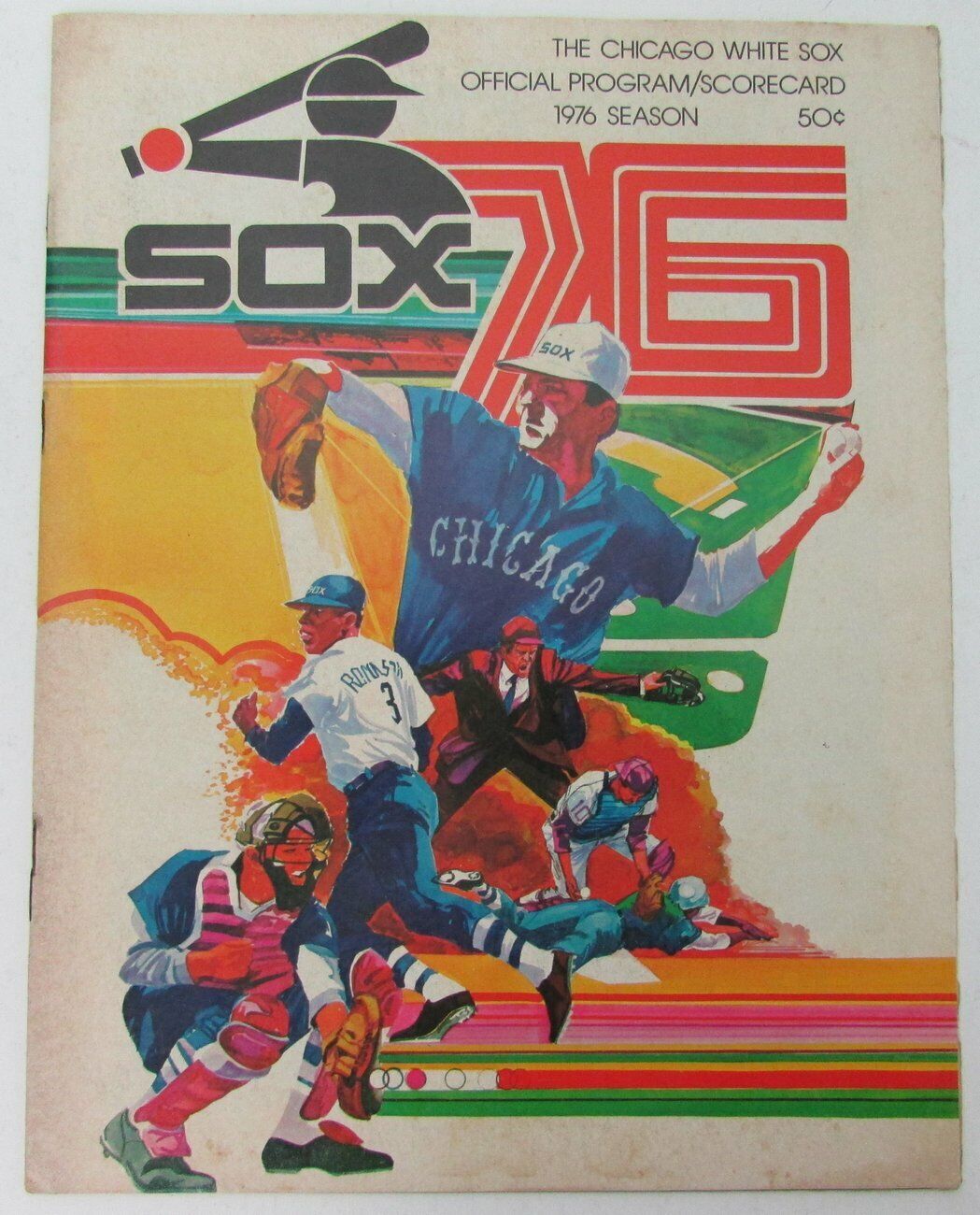 Lot of 6 Chicago White Sox 1970's Official Program 75th Season 153635