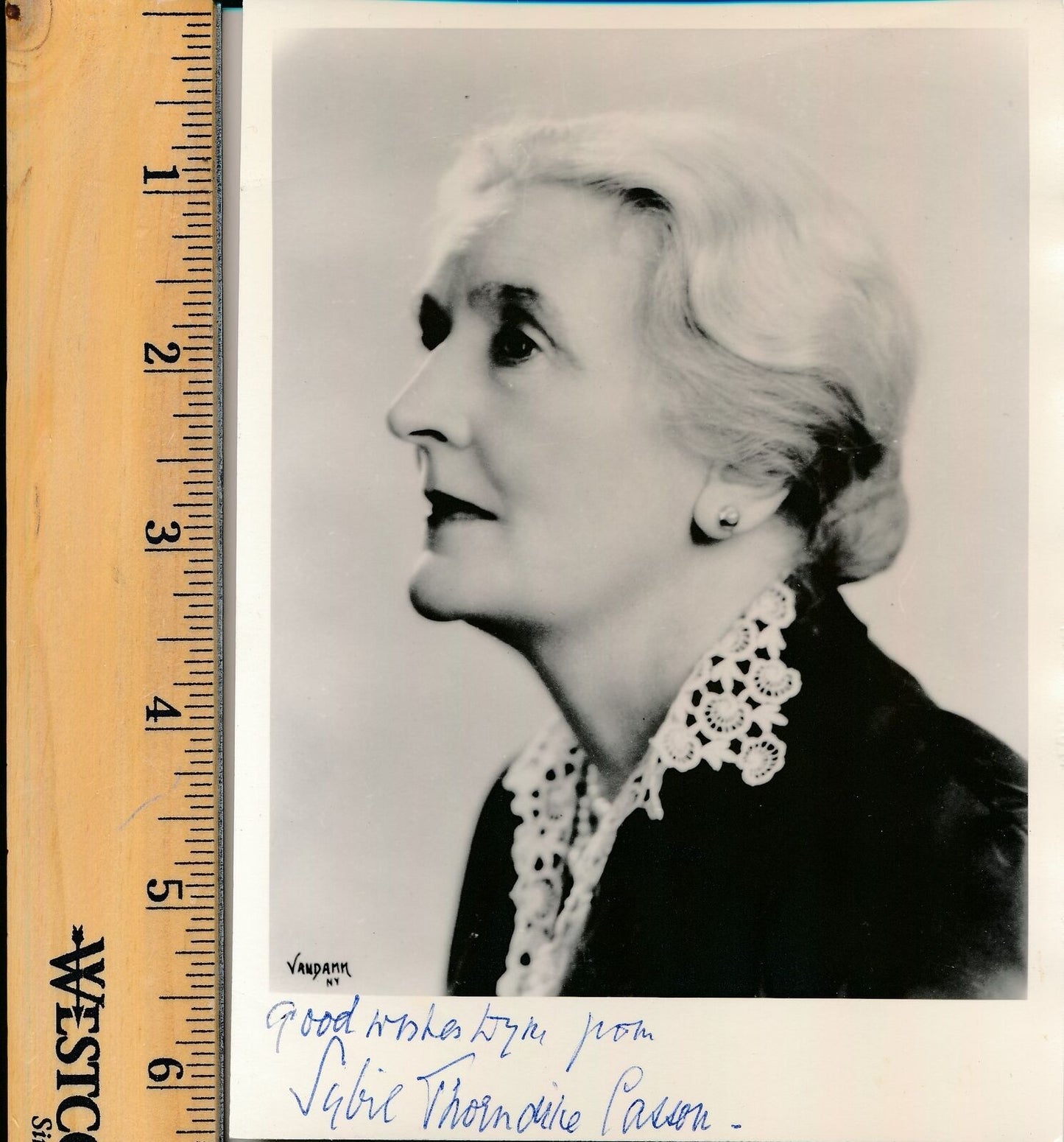 Sybil Thorndike Casson Autographed/Inscribed 4.5x6 Photo Actress PSA/DNA 178052