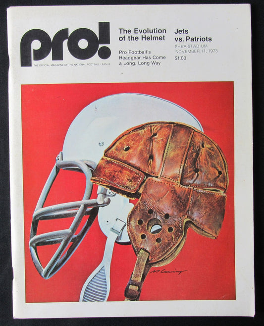 1973 New York Jets vs. New England Patriots Football Game Program 176274