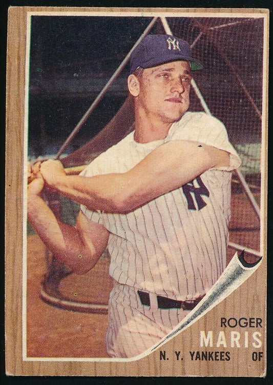 1962 TOPPS Roger Maris Card #1 New York Yankees 177156